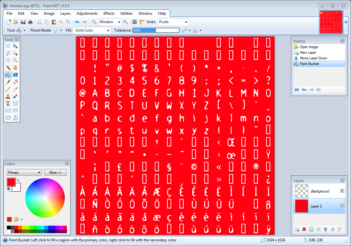 Opengl Color Chart